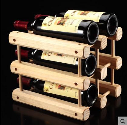 實木紅酒架 創意葡萄酒架 松木擺件 時尚傢飾 松木多瓶酒架原木色工廠,批發,進口,代購
