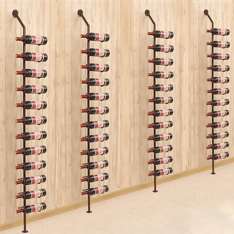 歐式墻壁紅酒架擺件創意鐵藝酒櫃酒瓶置物架懸掛壁掛展示葡萄酒架批發・進口・工廠・代買・代購