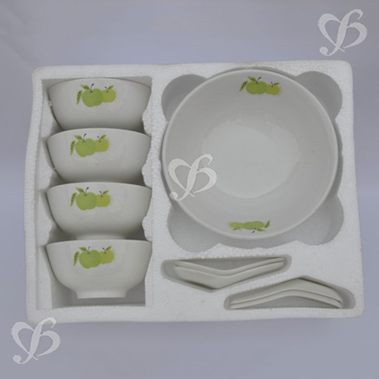定製陶瓷餐具套裝 創意陶瓷碗勺 餐具禮品9頭碗具套裝 可印刷logo批發・進口・工廠・代買・代購