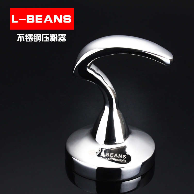 廠傢直銷L-BEANS 不銹鋼壓粉器 R柄 咖啡店專用壓粉錘57.5mm8號工廠,批發,進口,代購