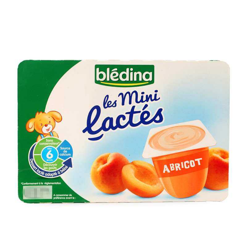 法國達能Bledina貝樂蒂 輔食零食 杏子味常溫嬰幼兒寶寶水果酸奶批發・進口・工廠・代買・代購