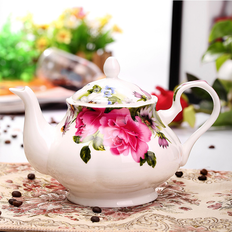唐山陶瓷器高檔創意大容量英式咖啡壺復古風格下午茶壺批發・進口・工廠・代買・代購