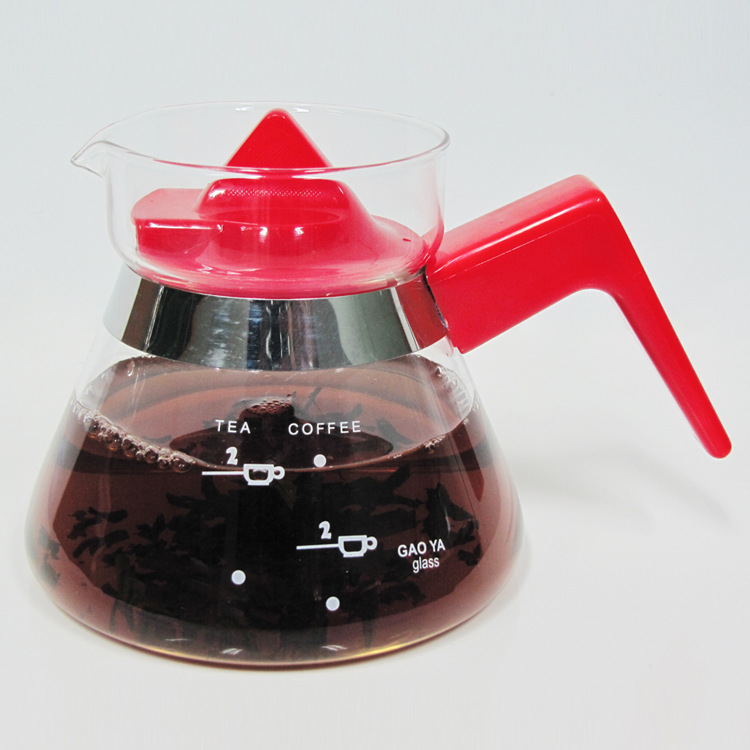 廠價直銷小號可愛壺蓋時尚咖啡壺600ML玻璃泡茶壺玻璃咖啡壺批發・進口・工廠・代買・代購