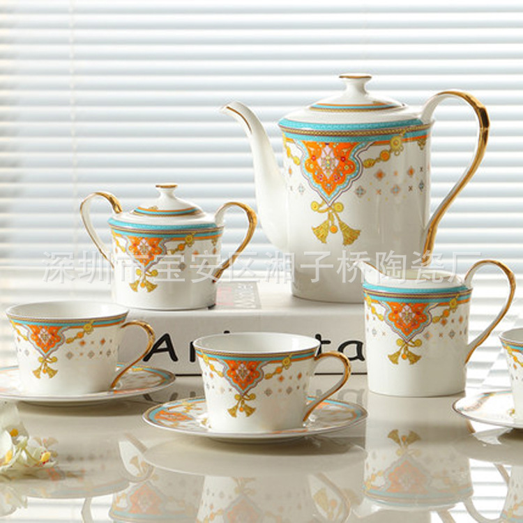 廠傢直銷歐式咖啡杯套裝 陶瓷茶具 歐式下午茶 禮品定製批發・進口・工廠・代買・代購
