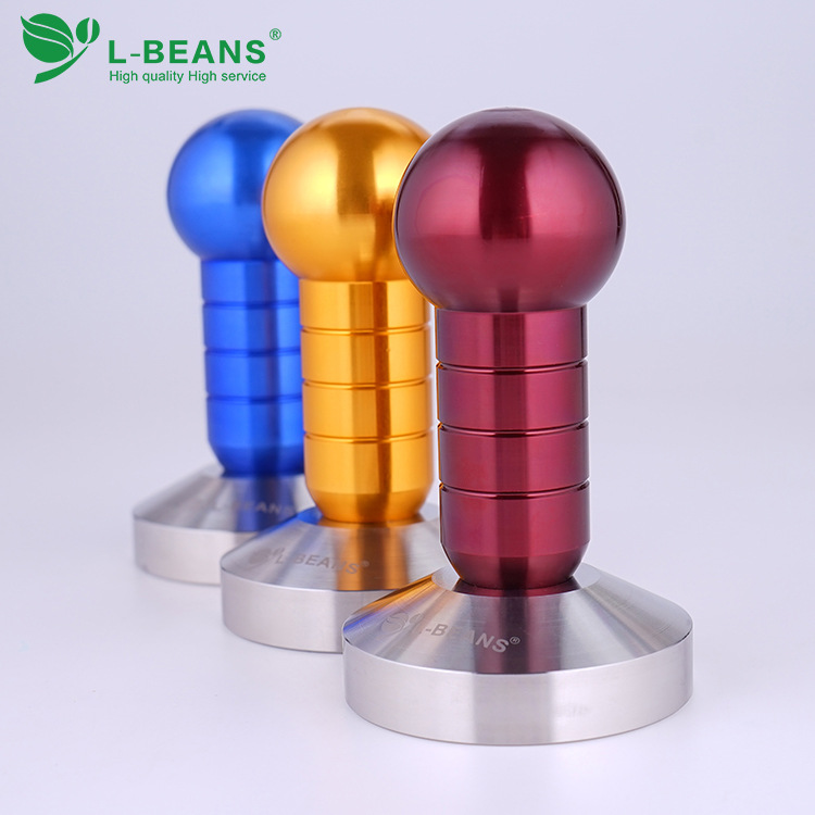 廠傢直銷L-BEANS 不銹鋼壓粉器咖啡店專用壓粉錘58mm金色3號工廠,批發,進口,代購