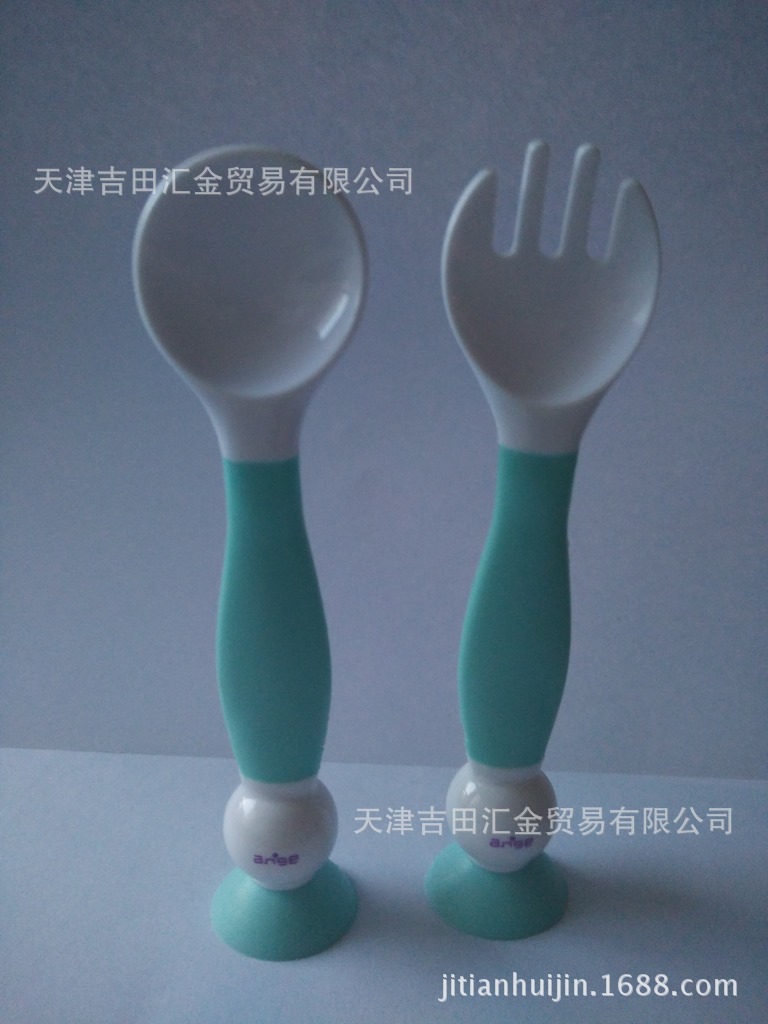 韓國進口ANGE寶寶可愛藍色勺叉套件【一件代發】批發・進口・工廠・代買・代購
