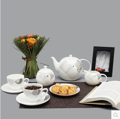 歐式骨瓷咖啡具咖啡杯碟套裝英式下午茶紅茶杯茶具套裝咖啡壺包郵批發・進口・工廠・代買・代購
