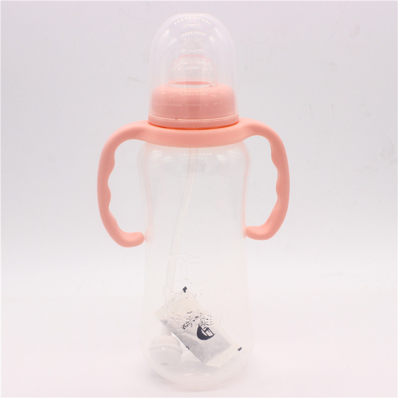 一件代發母嬰產品快樂娃娃有柄圓弧PP自動大奶瓶 NPP-1051 280ML批發・進口・工廠・代買・代購