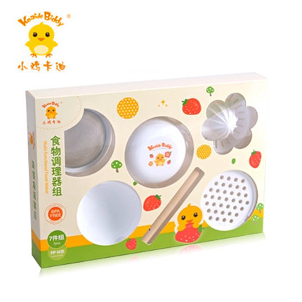 小雞卡迪 兒童食物研磨器  七件套兒童餐具  KD3090工廠,批發,進口,代購