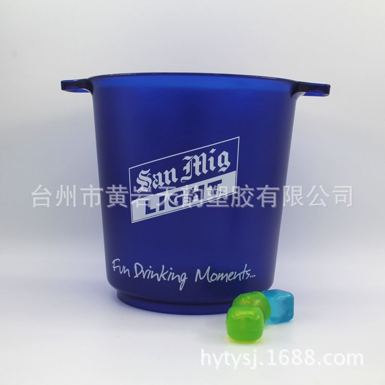 供應塑料冰桶 塑料高仿瓷器冰桶 5L容量酒具冰桶 精美冰具酒桶工廠,批發,進口,代購