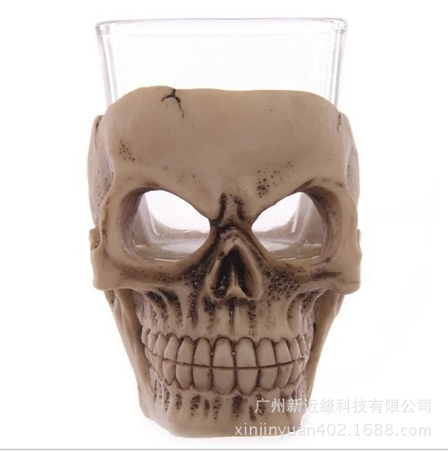 Skull Wine Mug Cup骷髏頭迷你小酒杯 樹脂骷髏頭酒杯 威士忌杯批發・進口・工廠・代買・代購