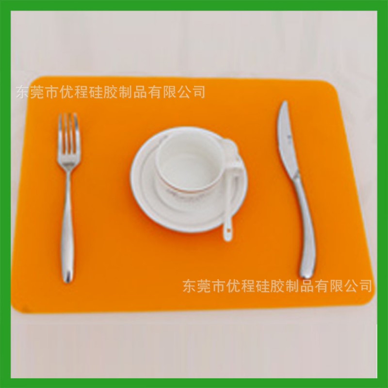 出口歐洲 食品級矽膠餐墊 長方形歐式 防水西餐墊隔熱墊學生工廠,批發,進口,代購