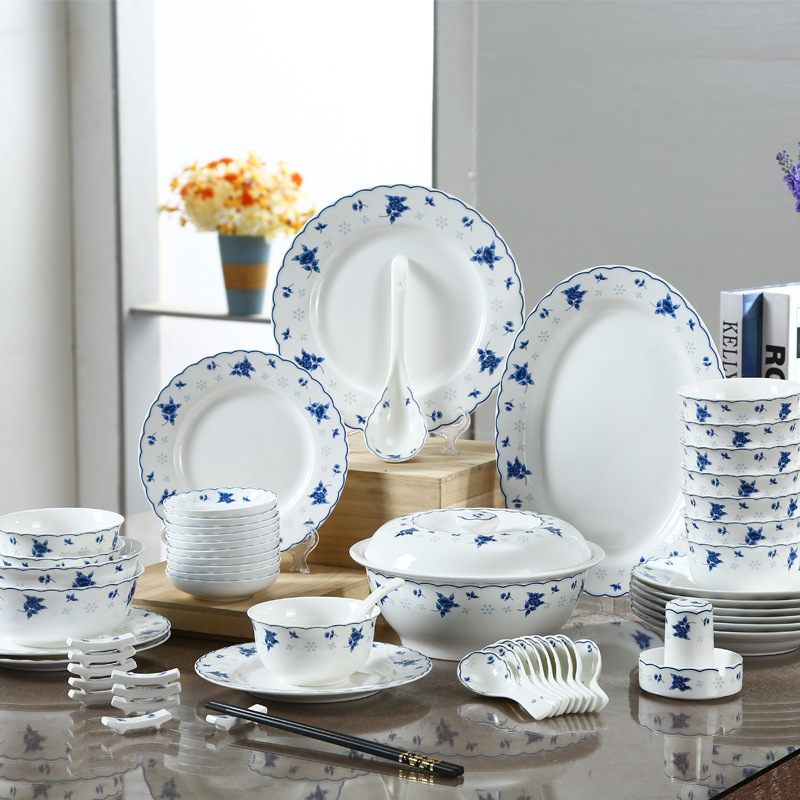 廠傢直銷 廣告促銷結婚禮品搬傢陶瓷餐具套裝 定製文字logo工廠,批發,進口,代購