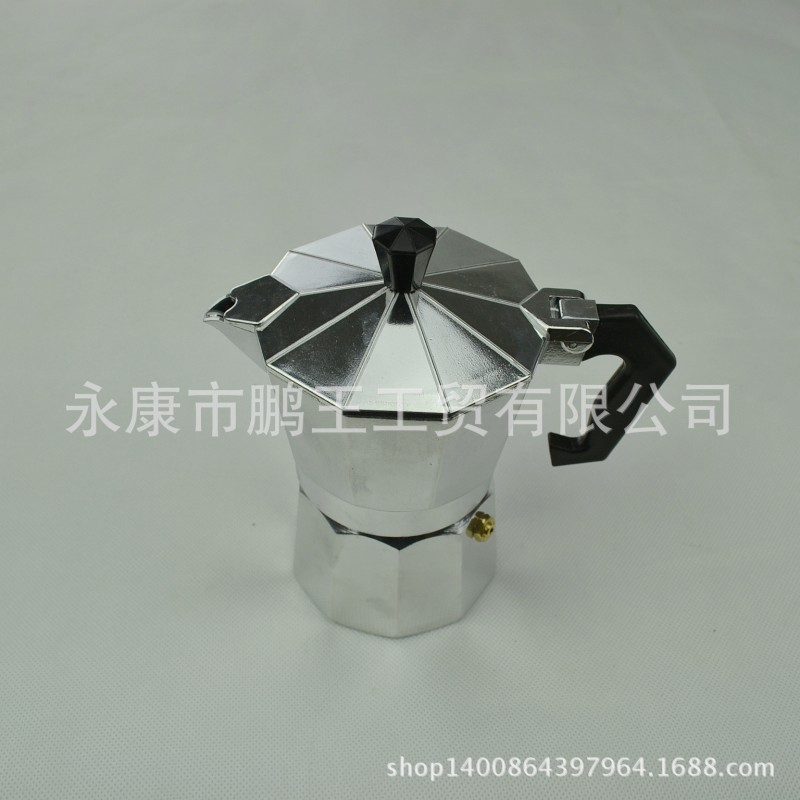 現貨八角鋁合金摩卡咖啡壺 3杯人份150ML 意式滴濾壺 Moka Pot批發・進口・工廠・代買・代購