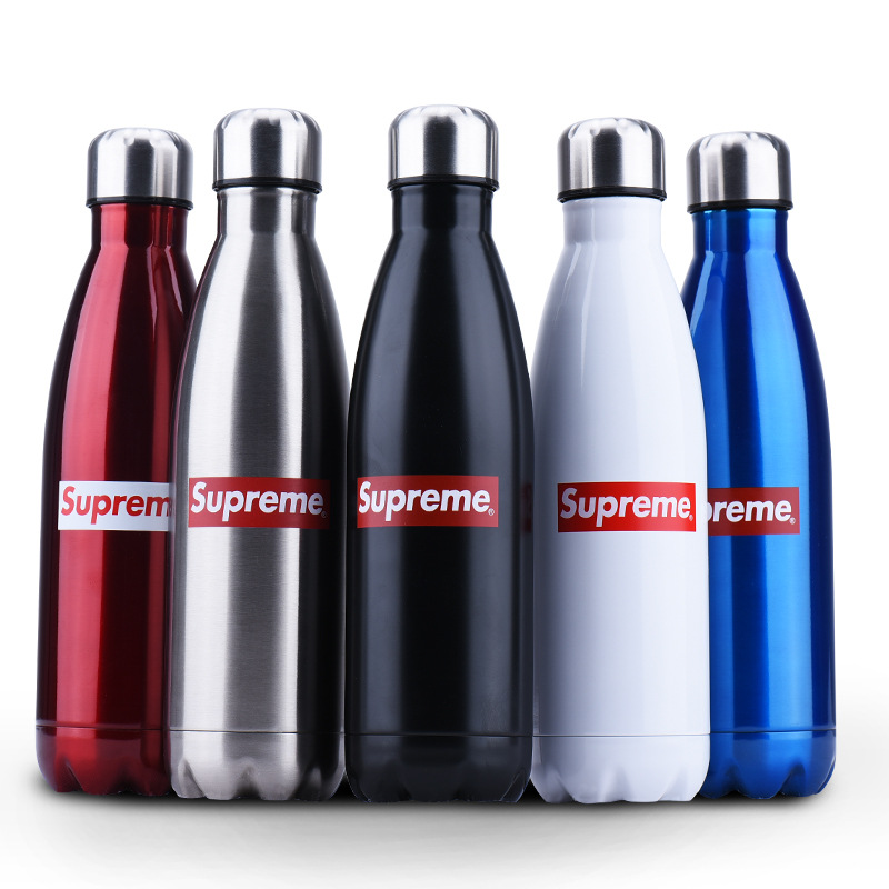 現貨supreme保溫杯瓶 不銹鋼內304美國潮牌 限量運動水壺一件代發工廠,批發,進口,代購