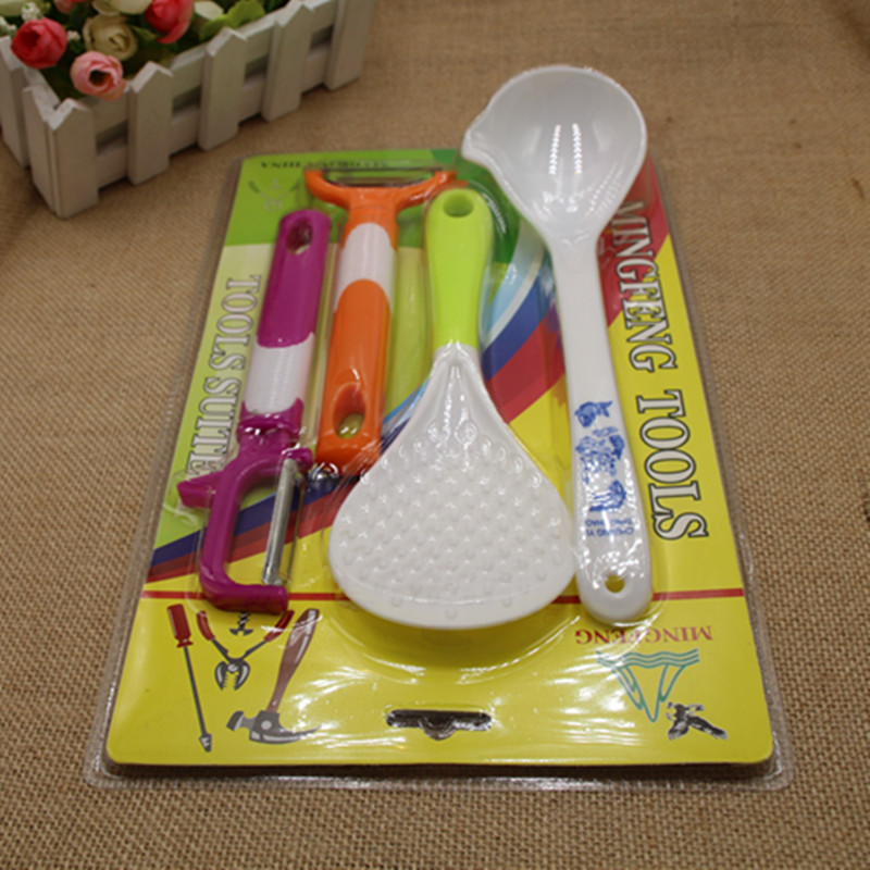 廠傢直銷 廚房工具組合4件套 削皮器勺組合 會銷禮品工廠,批發,進口,代購
