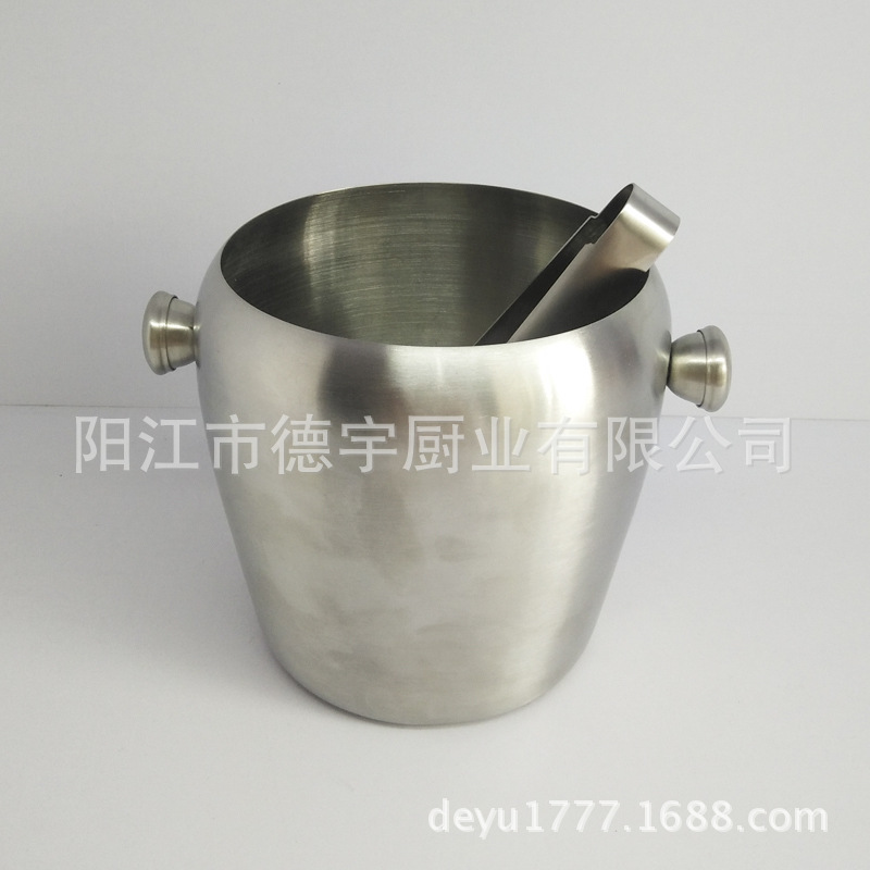 高級優質 金屬冰桶 圓形 1L 香檳桶 不銹鋼冰塊小冰桶工廠,批發,進口,代購