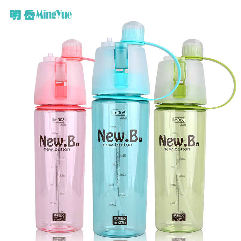 2016新款創意塑料噴霧杯戶外運動便攜太空杯降溫補水兩用促銷禮品工廠,批發,進口,代購