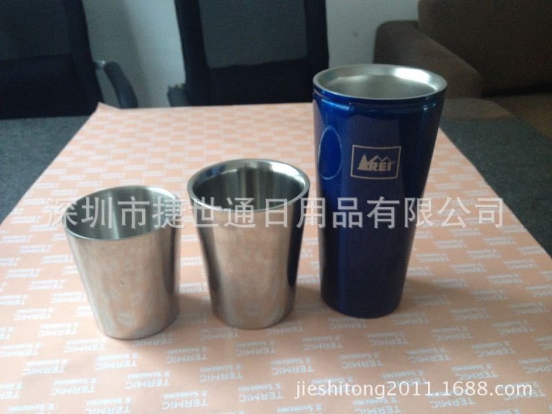 不銹鋼雙層咖啡杯 304小口杯 拉伸工藝金屬杯子批發・進口・工廠・代買・代購