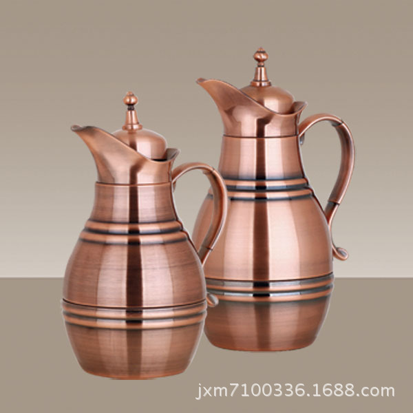 新款套裝紅銅咖啡壺 保溫瓶 對對裝批發・進口・工廠・代買・代購