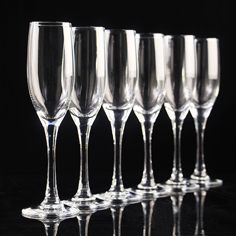 無鉛玻璃高腳香檳杯 玻璃高腳杯 經典笛形香檳形 促銷禮品定製批發・進口・工廠・代買・代購
