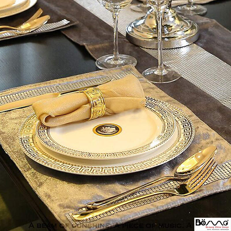 國王西餐具歐式美式樣板間傢居餐桌擺件西餐盤餐具餐碟刀叉勺套裝工廠,批發,進口,代購