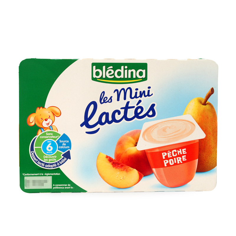 法國達能Bledina貝樂蒂  嬰幼兒寶寶酸奶桃子香梨味6月+批發・進口・工廠・代買・代購