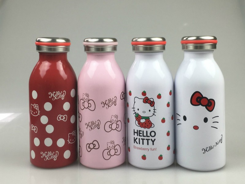 新款真空保溫杯 叮當KT龍貓牛奶水瓶 創意韓版卡通圖案可定製批發批發・進口・工廠・代買・代購