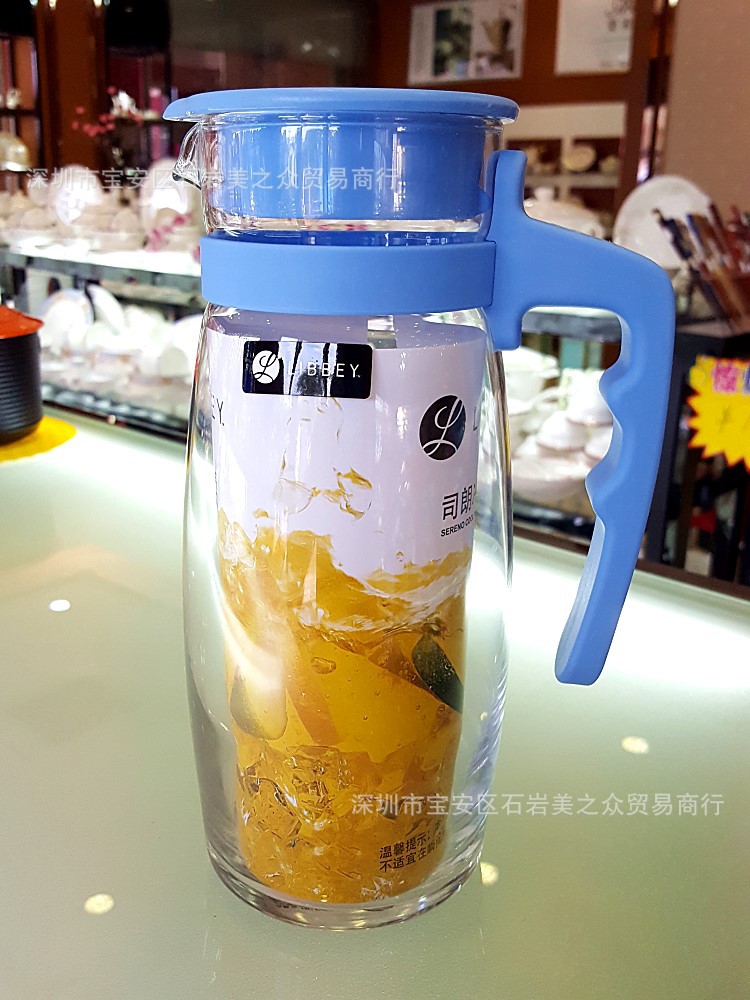 利比創意玻璃水壺涼水大容量傢用果汁壺加厚耐熱防爆玻璃水壺透明批發・進口・工廠・代買・代購