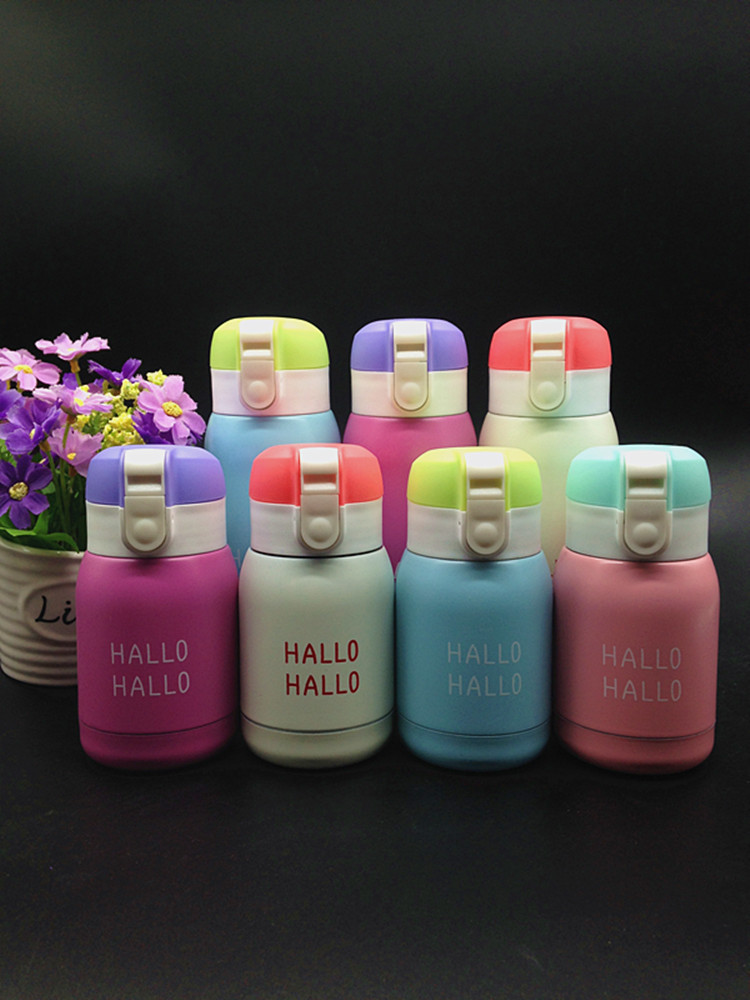 韓國創意時尚HALLO色彩保溫杯 304不銹鋼便攜水瓶禮品杯批發・進口・工廠・代買・代購