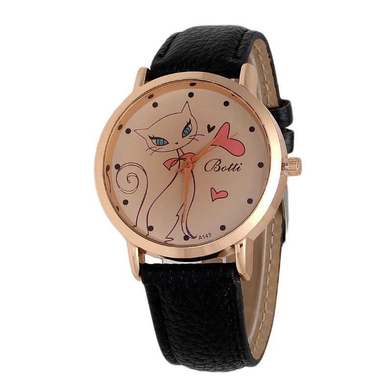 2015新爆款 可愛韓國貴族貓咪手錶 卡通小貓石英表 現貨批發工廠,批發,進口,代購