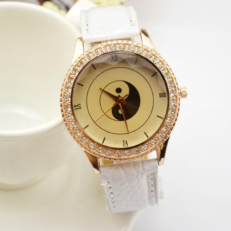 特價韓國潮流時尚手錶八卦韓版簡約鑲鉆女腕表時裝皮帶手錶批發工廠,批發,進口,代購