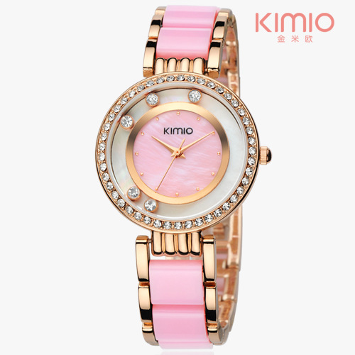 KIMIO金米歐正品鑲鉆流沙 韓國時尚氣質手鏈女表女士手錶485工廠,批發,進口,代購