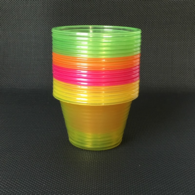 塑料pp一次性塑料杯彩色杯中杯150ml 可定做工廠,批發,進口,代購
