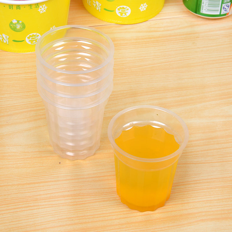 一次性塑料杯喝水飲料PP透明塑杯傢庭實惠裝27隻裝水杯工廠,批發,進口,代購