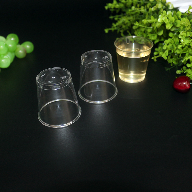 廠傢90ML一次性航空杯 塑料杯水果杯硬質果汁厚透明杯 900個/箱工廠,批發,進口,代購
