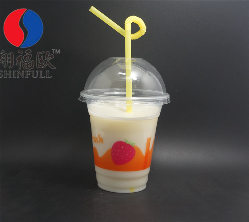 翔福歐SHINFULL 水果圖案通貨 奶茶杯豆漿杯 PP塑料杯 可印logo批發・進口・工廠・代買・代購