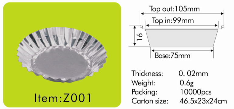 Z001 深圳供應鋁箔菊花盞 一次性蛋糕盞 鋁餐盒 鋁箔容器工廠,批發,進口,代購