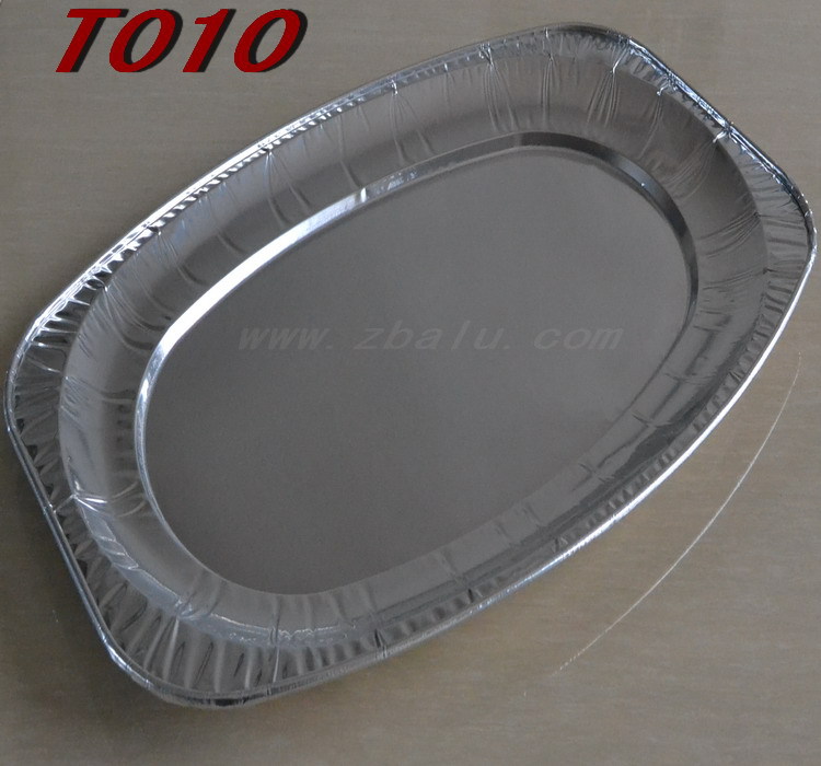 T010 佛山鋁箔碟廠傢 酒店餐廳食物盤子 橢圓形 歡迎訂購工廠,批發,進口,代購