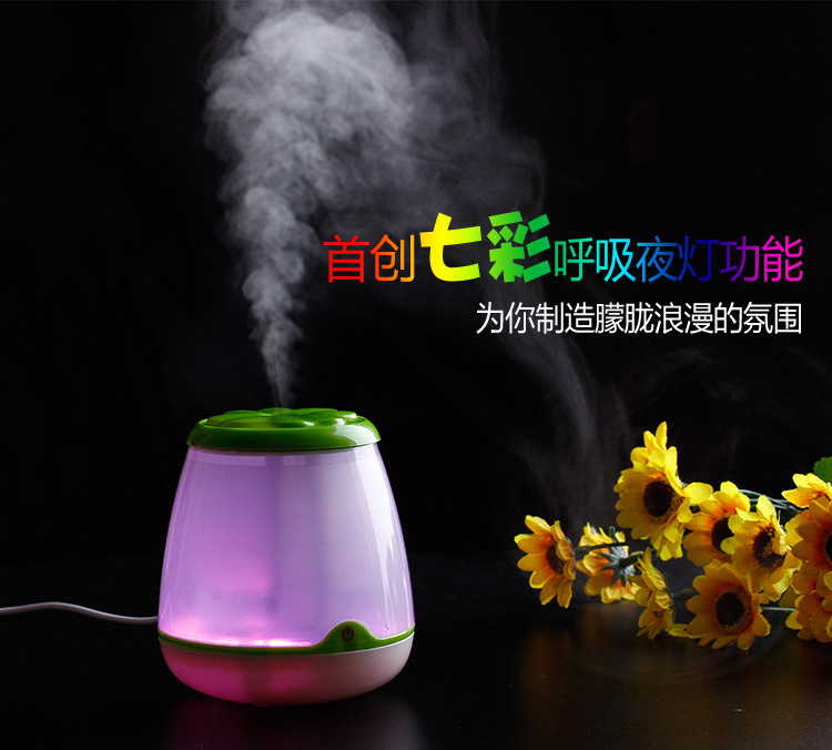 四葉草迷你加濕器usb傢用電器空氣加濕器夜燈加濕器電腦加濕器工廠,批發,進口,代購