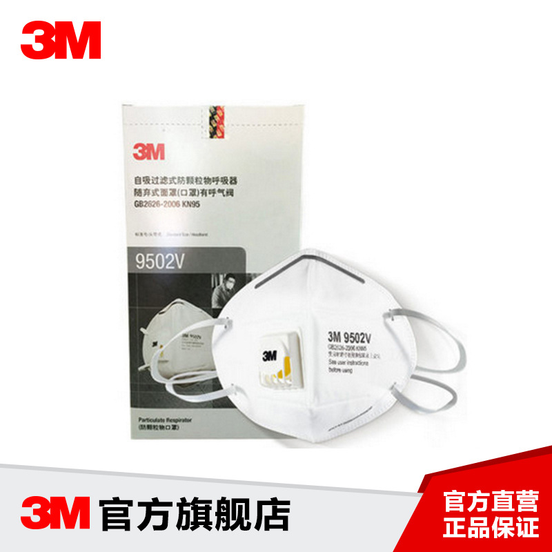 3M 9502V防護口罩 3m口罩 KN95 頭帶式 25隻/盒 10盒/箱工廠,批發,進口,代購