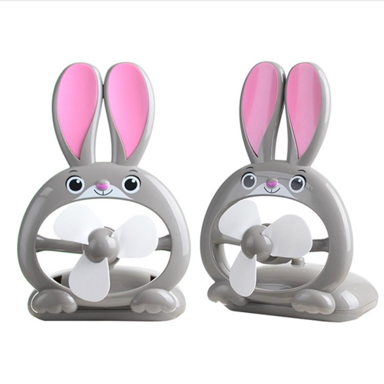 創意卡通瘋狂動物城兔子朱迪風扇 USB充電式迷你風扇 兩檔強風力批發・進口・工廠・代買・代購