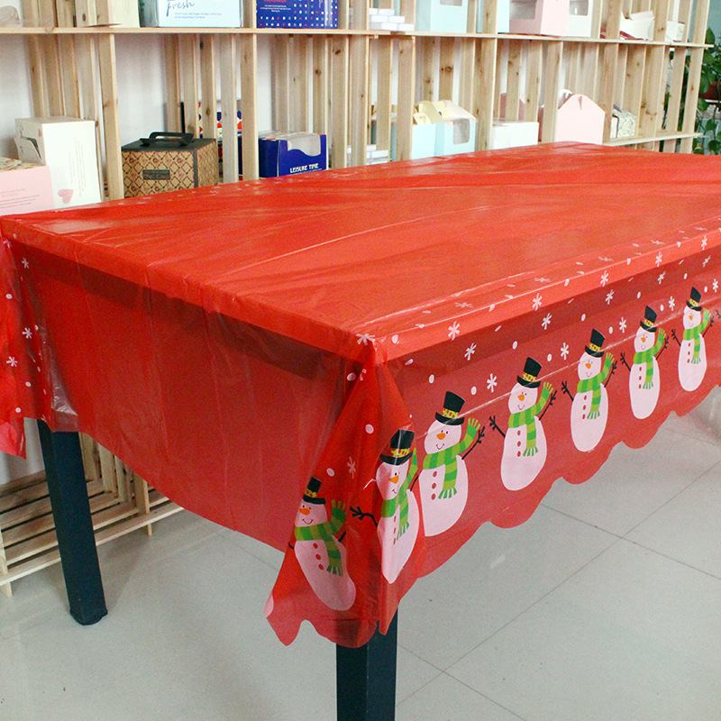 一次性聖誕萬聖節桌佈定製防水防塵PE臺佈定做工廠,批發,進口,代購