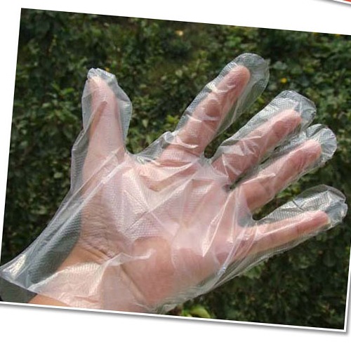 吃龍蝦手套一次性手套食品餐飲手套透明PE塑料薄膜手套批發工廠,批發,進口,代購