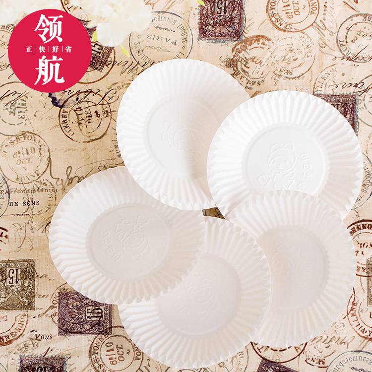 批發一次性卡通紙質盤子 圓形白色生日蛋糕烘焙紙盤 聚餐派對紙盤工廠,批發,進口,代購