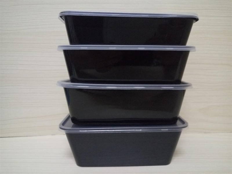 一次性餐盒塑料黑色方形飯盒 一次性餐盒 一次性飯盒批發工廠,批發,進口,代購