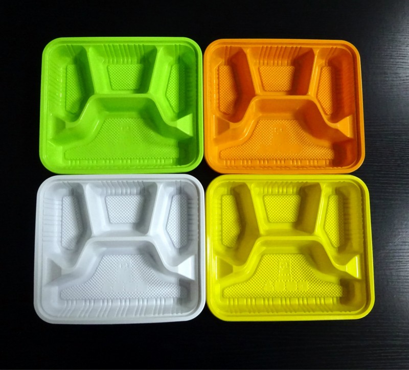 廠傢生產PP一次性四格餐盒+PP高透明蓋JP-012 款式新穎 環保衛生工廠,批發,進口,代購