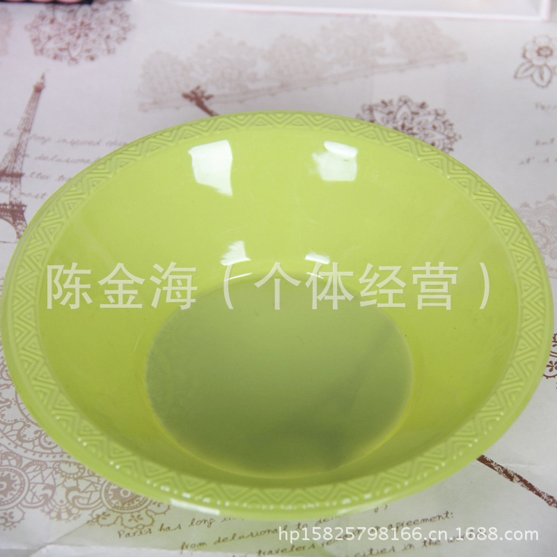 暢銷款 一次性7寸17.5cm藍色 PS塑料碗/沙拉碗/ 吸塑碗 綠色工廠,批發,進口,代購