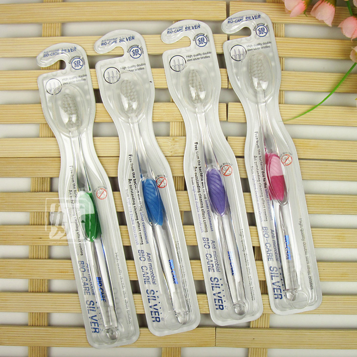 韓國高檔水晶手柄銀牙刷 99.9%銀離子 舒適型牙刷 （單隻）工廠,批發,進口,代購