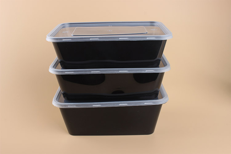 俊源黑色1000方盒一次性快餐盒環保餐盒打包外賣盒100套起賣批發・進口・工廠・代買・代購